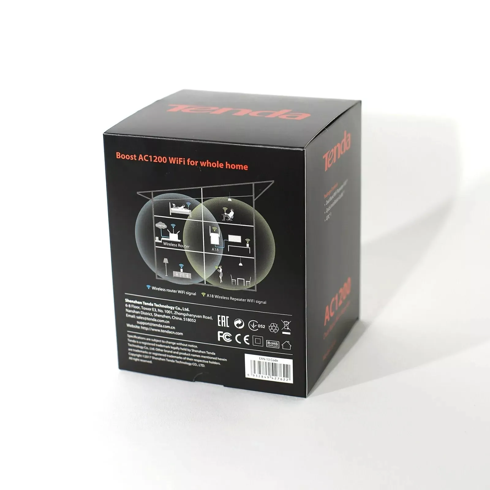 Tenda A18 V3.0 AC1200 Dual-band WiFi Extender