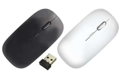TOPTECH Ergonomic Wireless Mouse with USB Mini Receiver for PCs