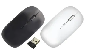 TOPTECH Ergonomic Wireless Mouse with USB Mini Receiver for PCs