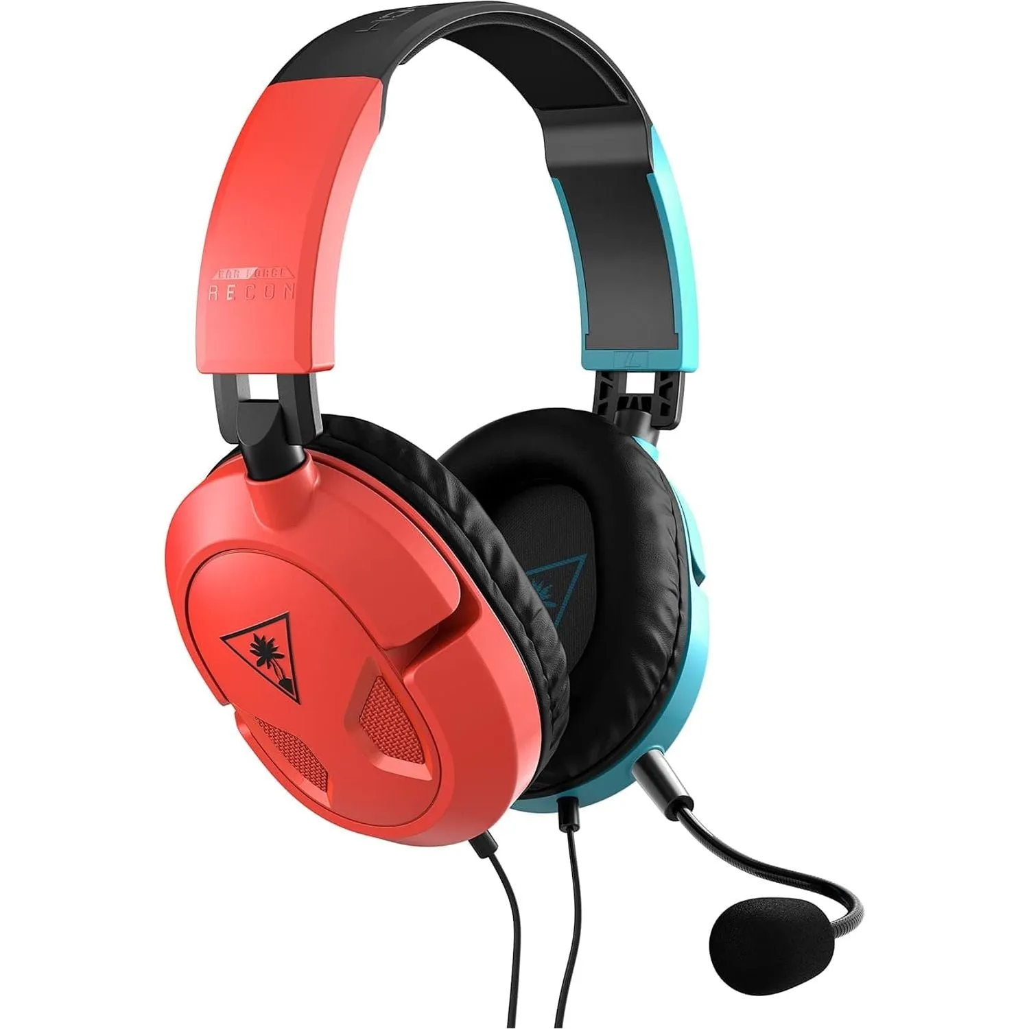 Turtle Beach Recon 50 Gaming Headset - Red/Blue, 3.5mm for Switch, Xbox, PS5, PC & Mobile