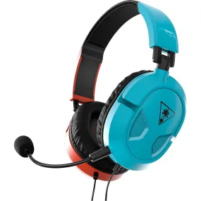 Turtle Beach Recon 50 Gaming Headset - Red/Blue, 3.5mm for Switch, Xbox, PS5, PC & Mobile