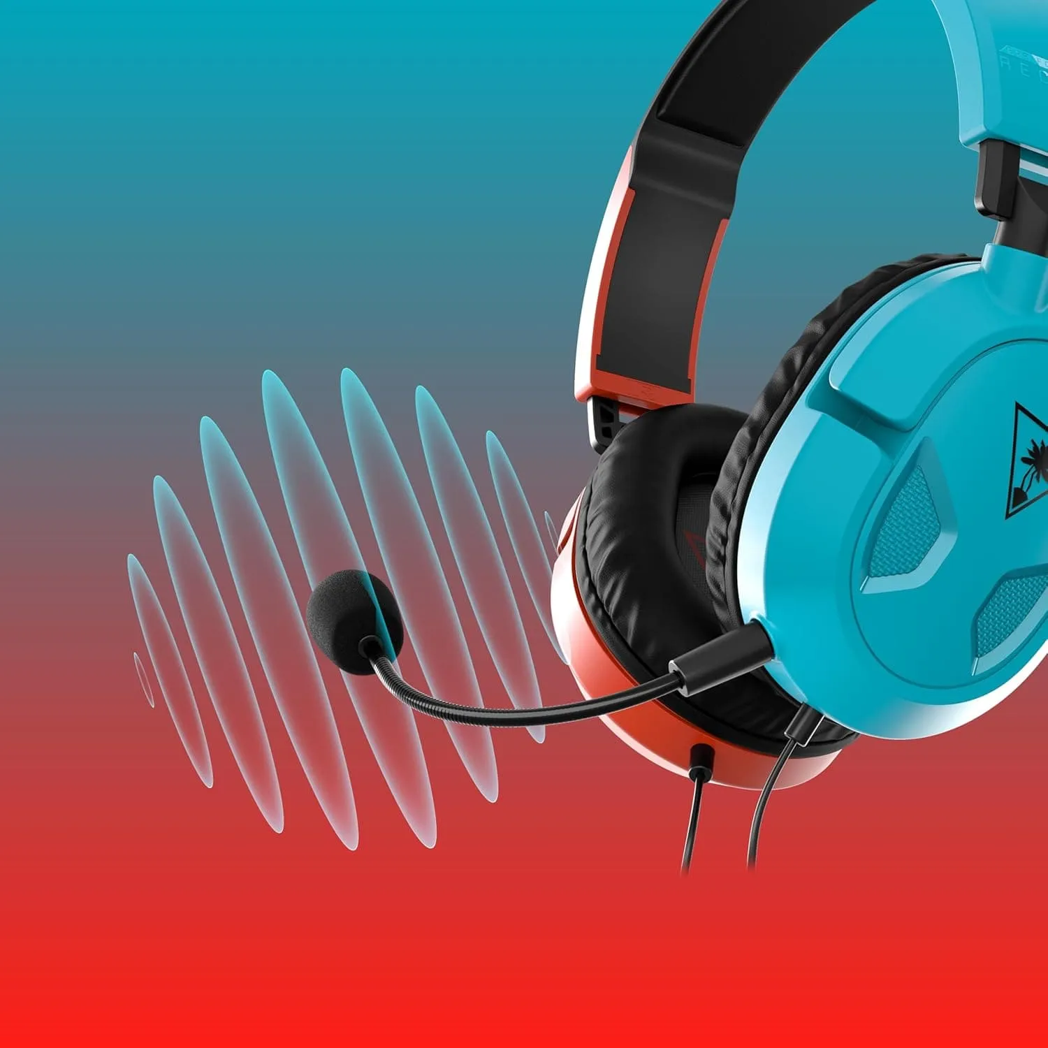 Turtle Beach Recon 50 Gaming Headset - Red/Blue, 3.5mm for Switch, Xbox, PS5, PC & Mobile