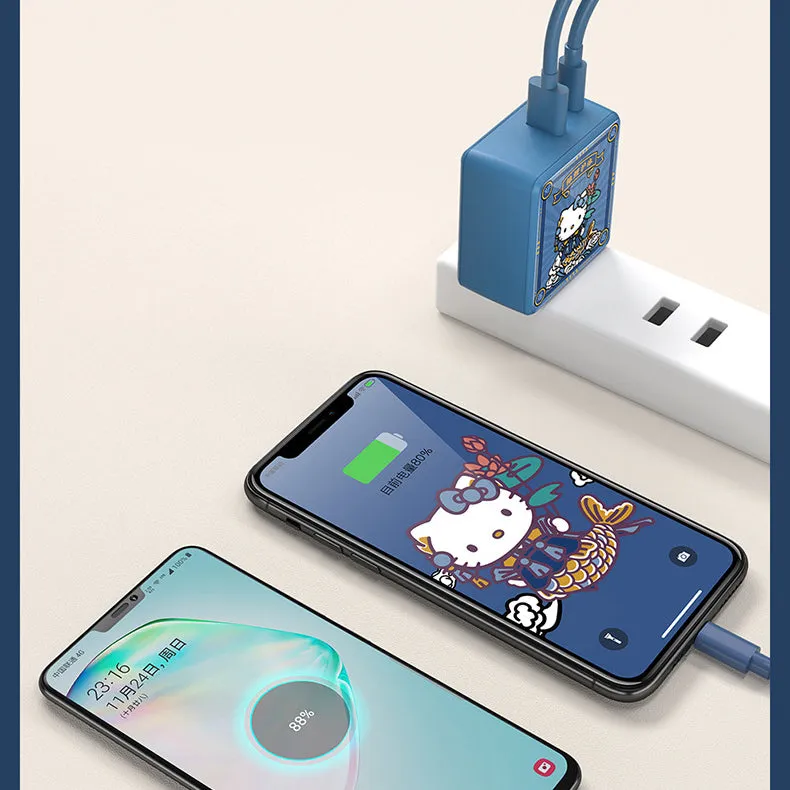 UKA Hello Kitty CNY Cube 30W PD Type-C   USB Dual Output Fast Charger