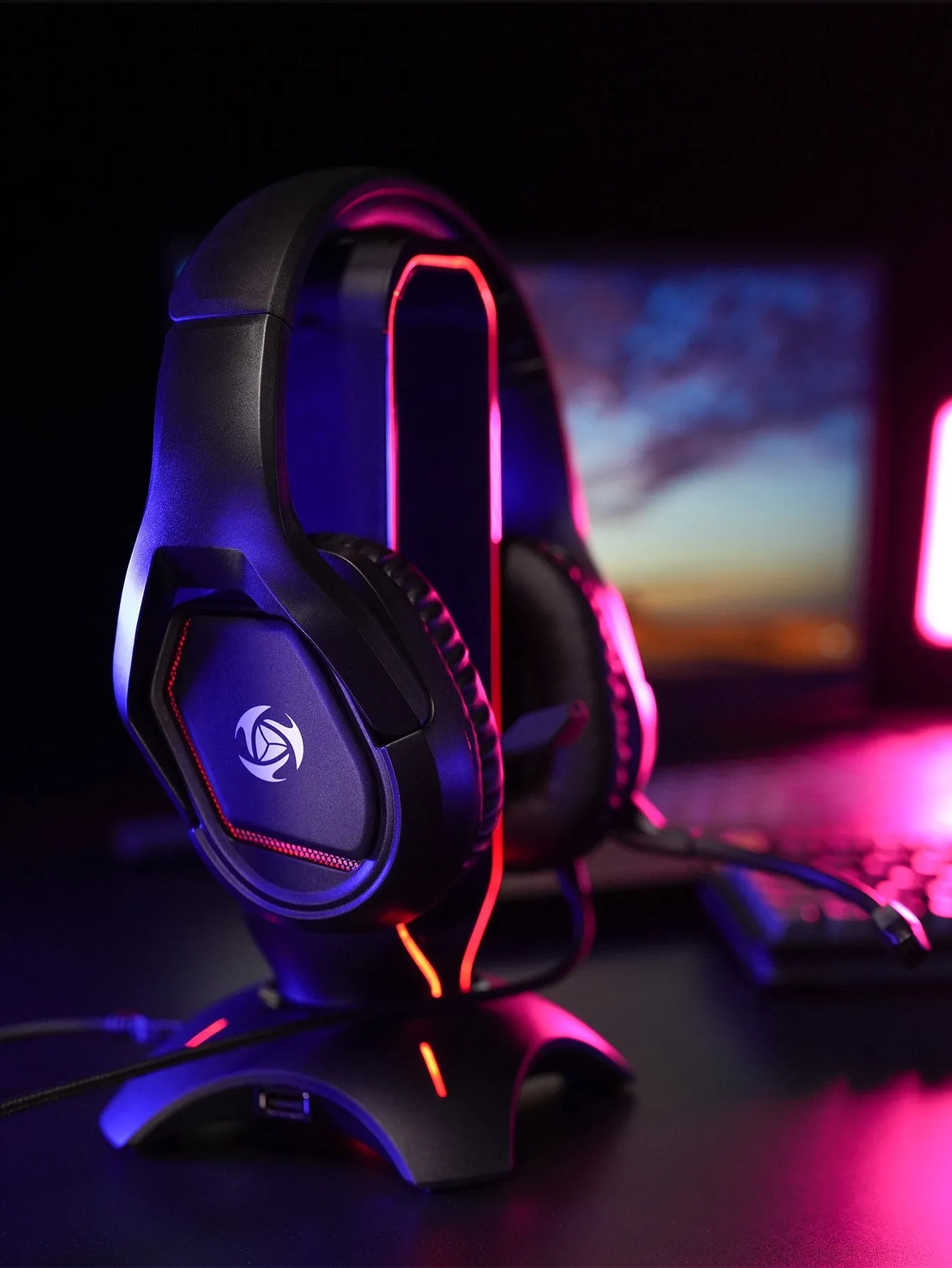 Unique Design Comfortable Headset Led Gaming Headphones