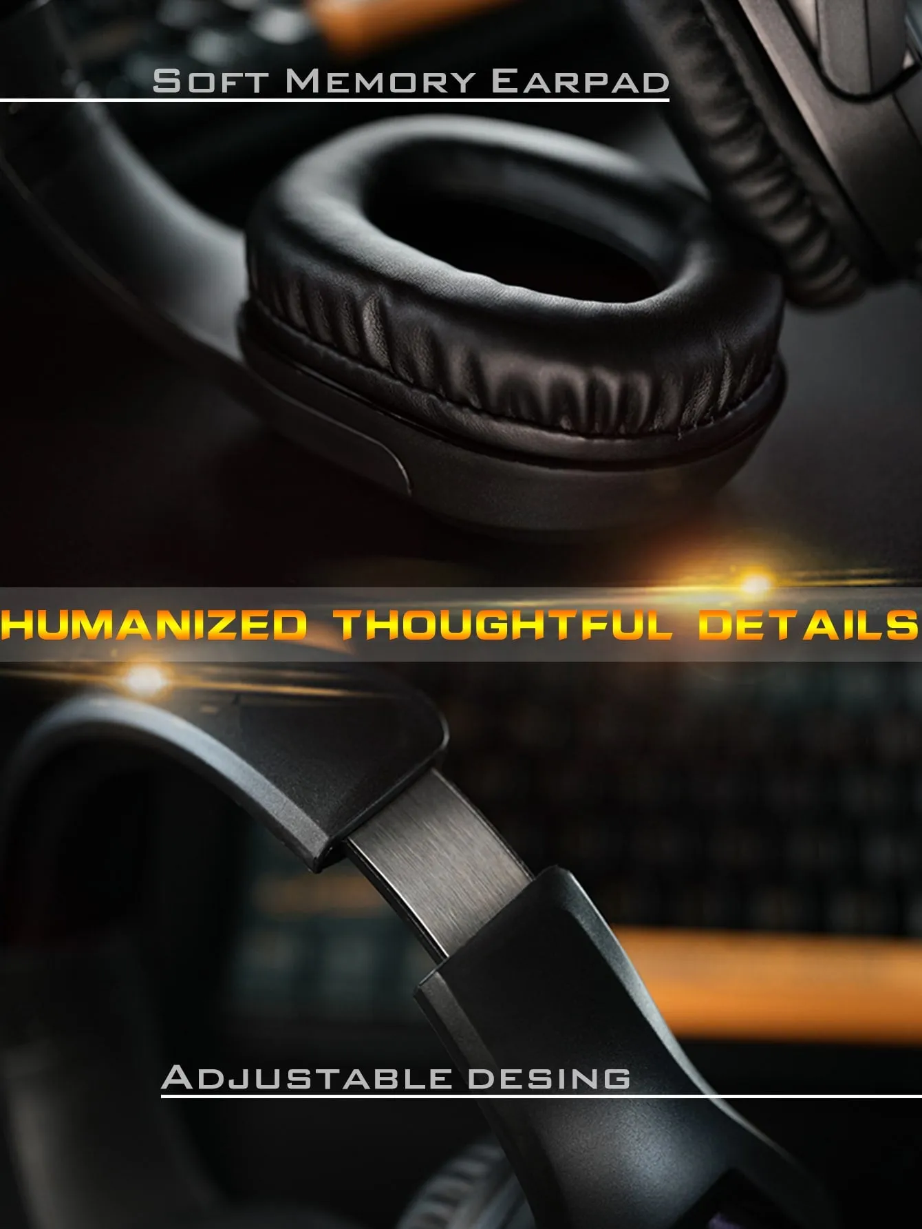Unique Design Comfortable Headset Led Gaming Headphones