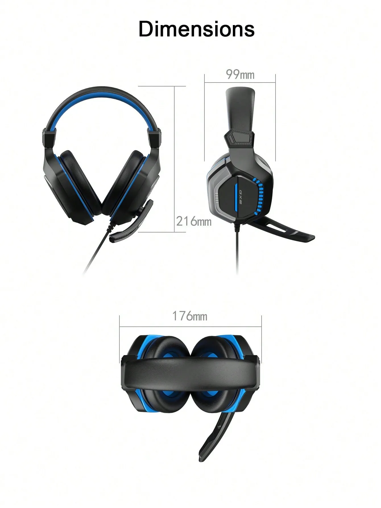 Unique Design Comfortable Headset Led Gaming Headphones