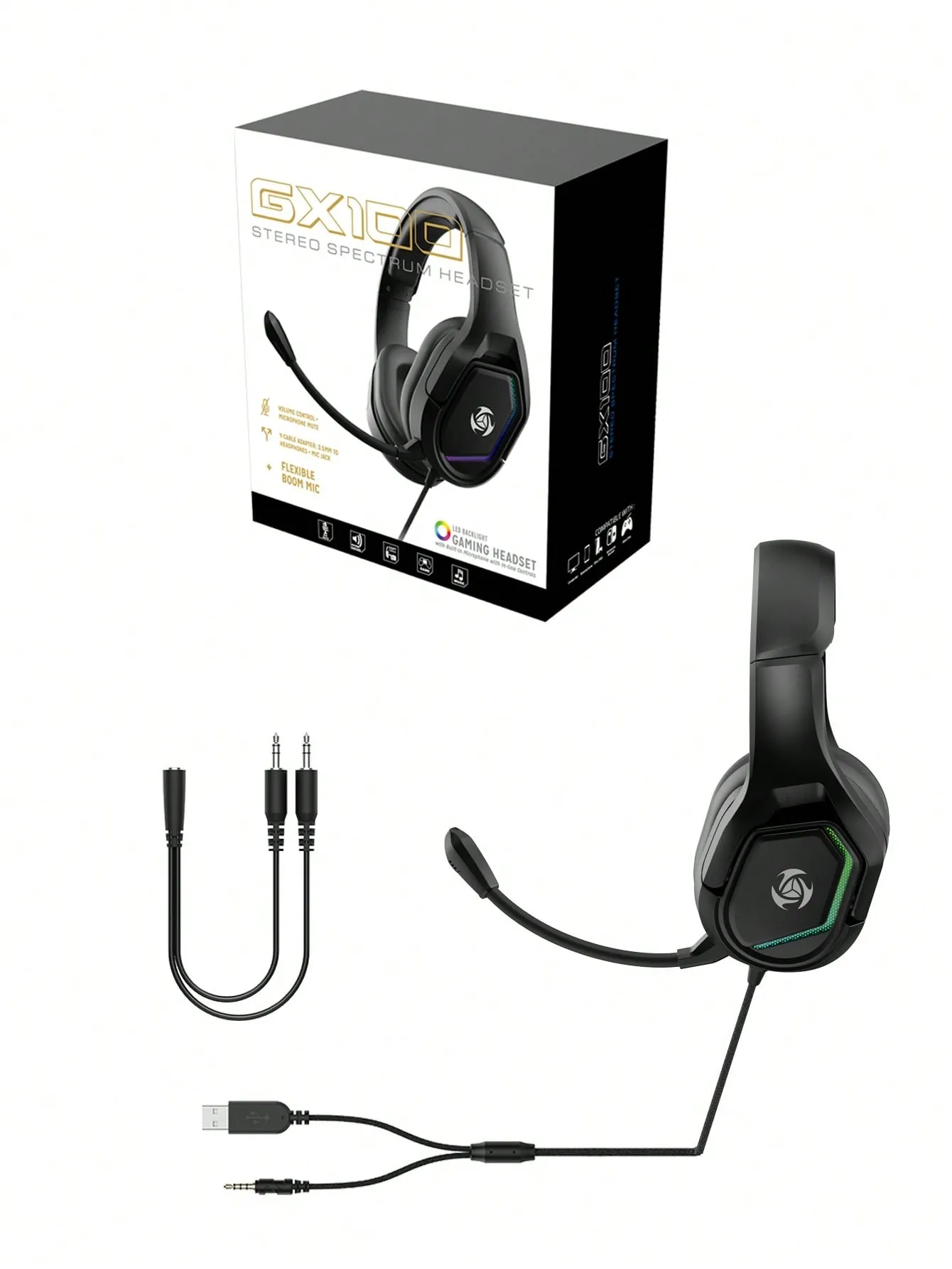 Unique Design Comfortable Headset Led Gaming Headphones