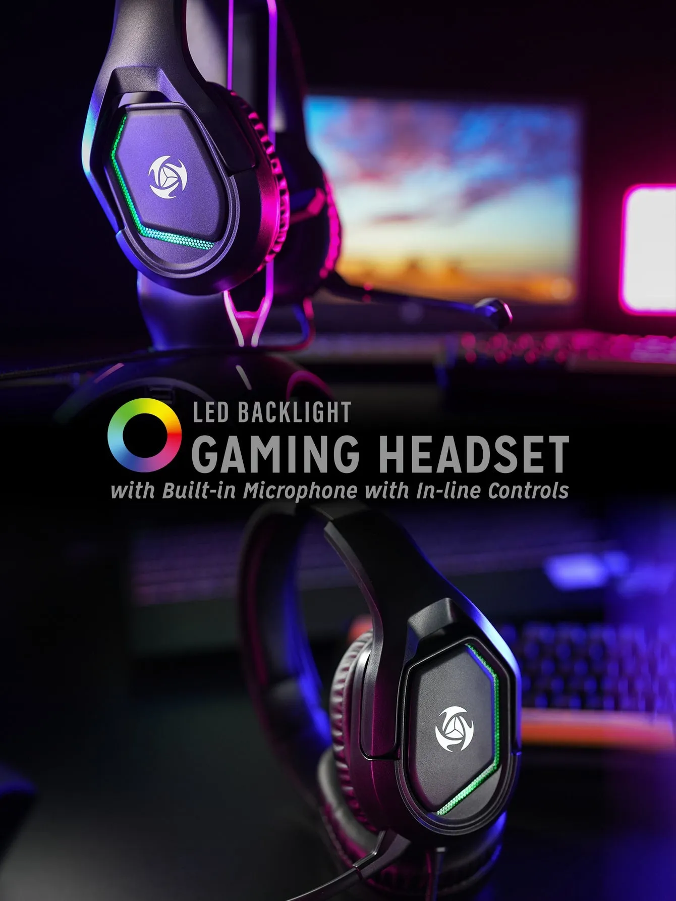 Unique Design Comfortable Headset Led Gaming Headphones