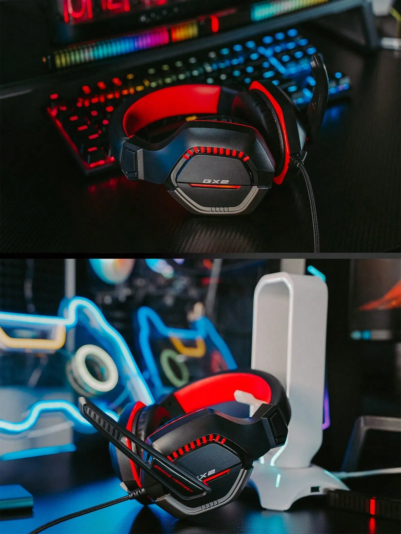 Unique Design Comfortable Headset Led Gaming Headphones