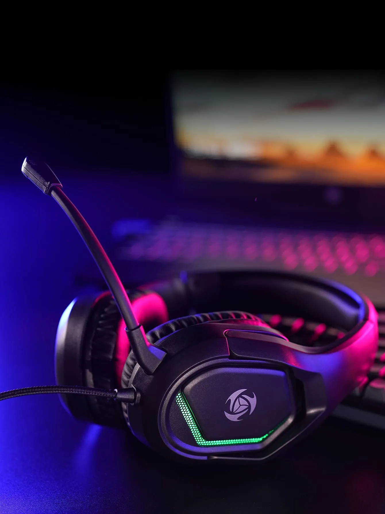 Unique Design Comfortable Headset Led Gaming Headphones