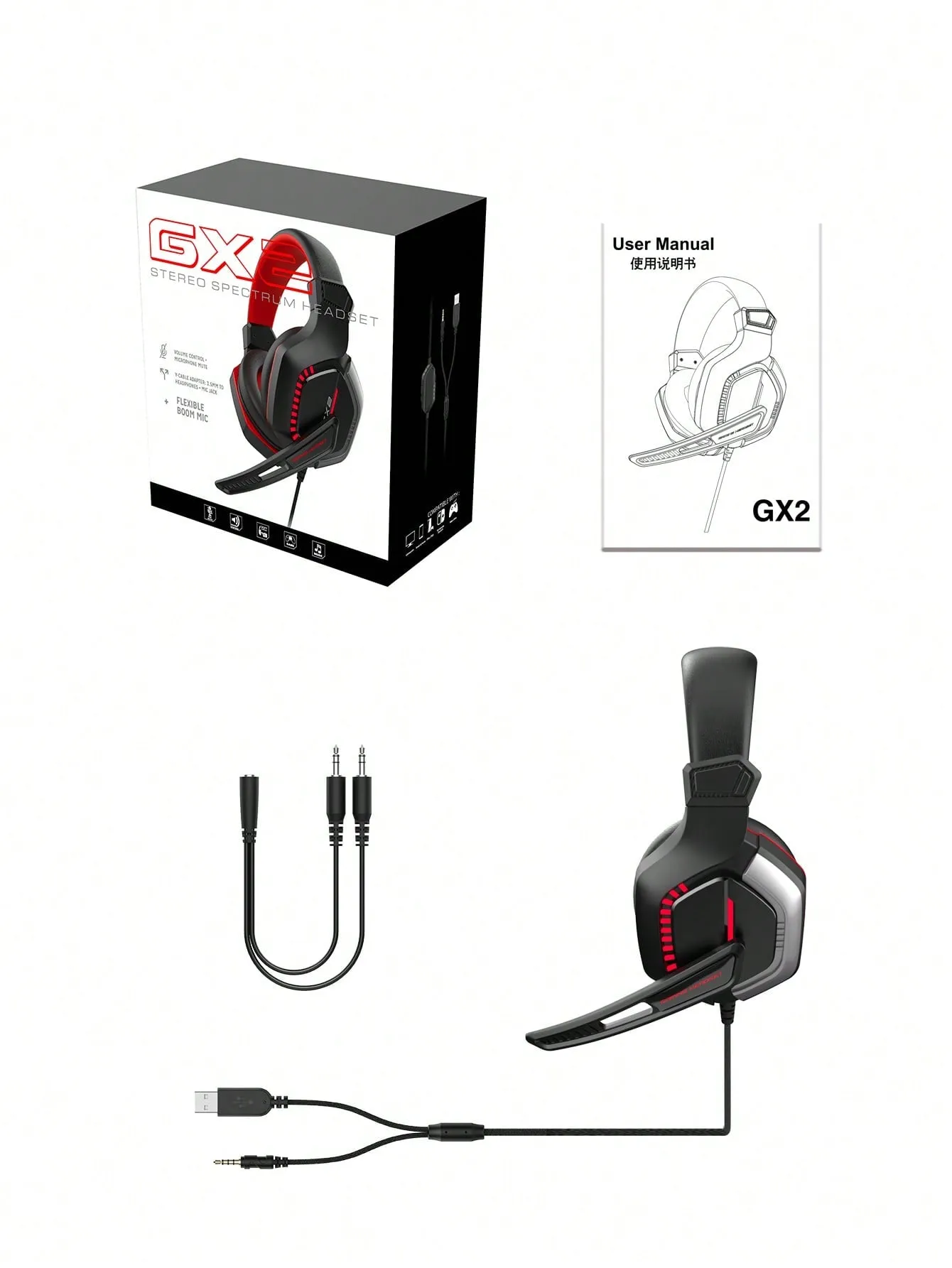 Unique Design Comfortable Headset Led Gaming Headphones