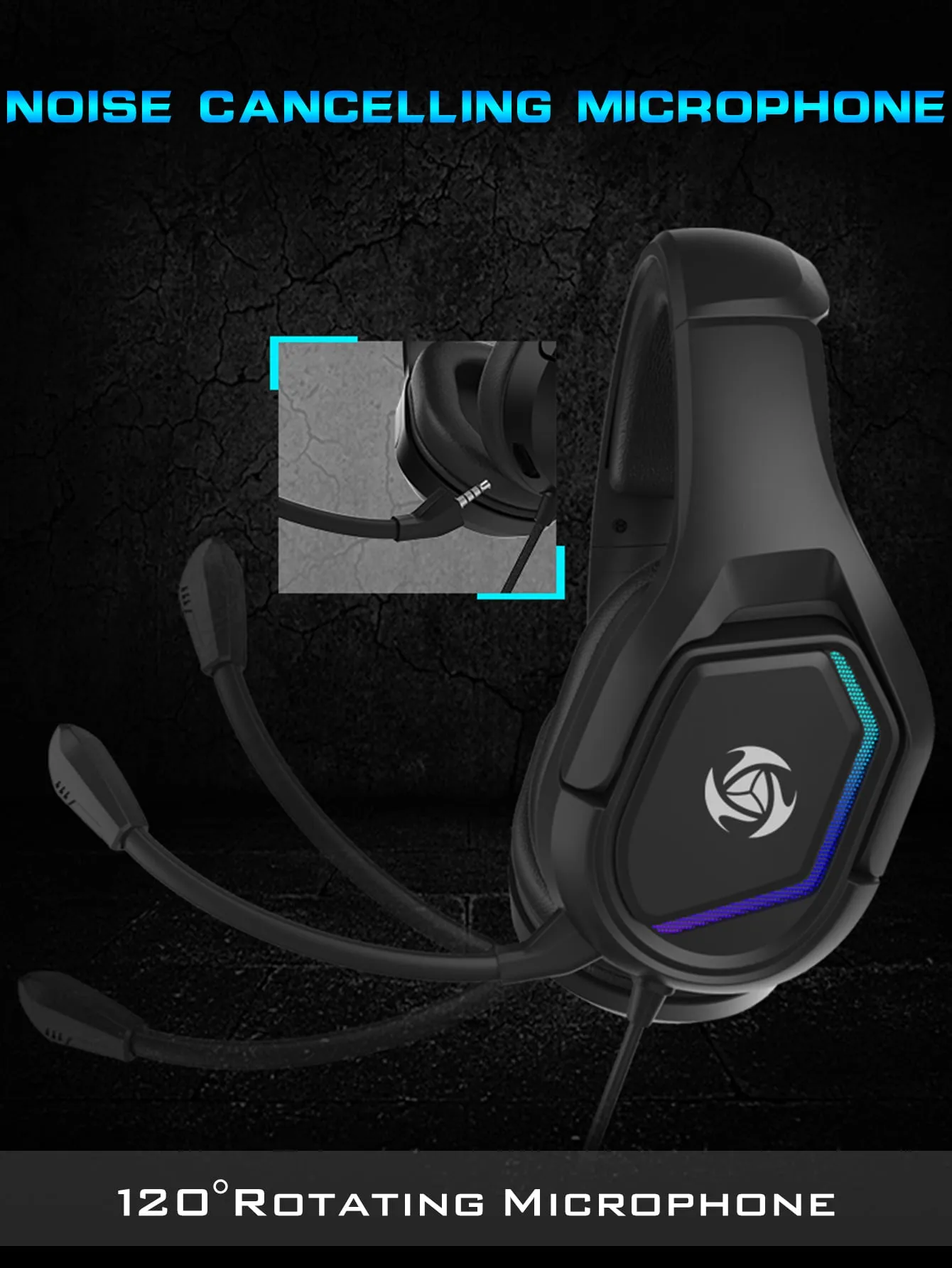 Unique Design Comfortable Headset Led Gaming Headphones