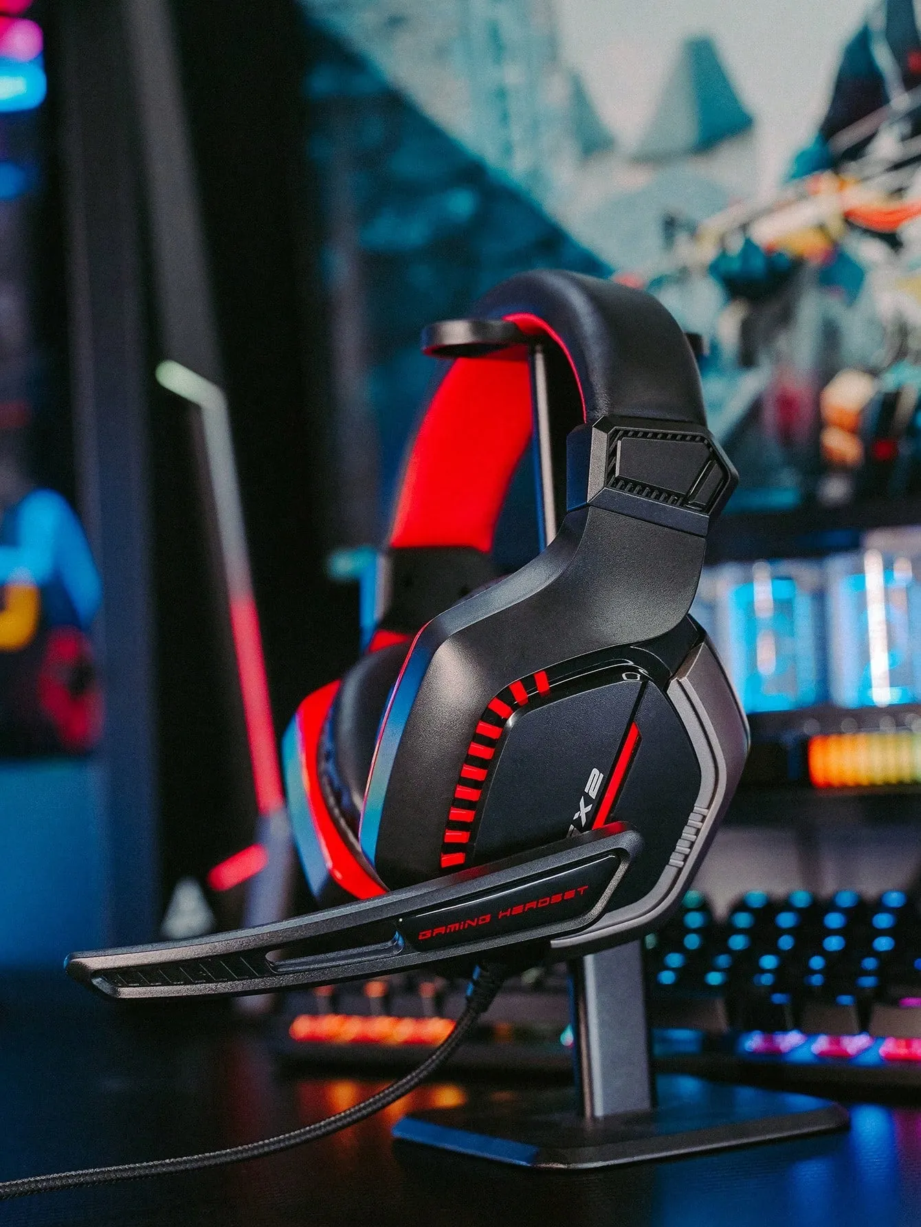 Unique Design Comfortable Headset Led Gaming Headphones