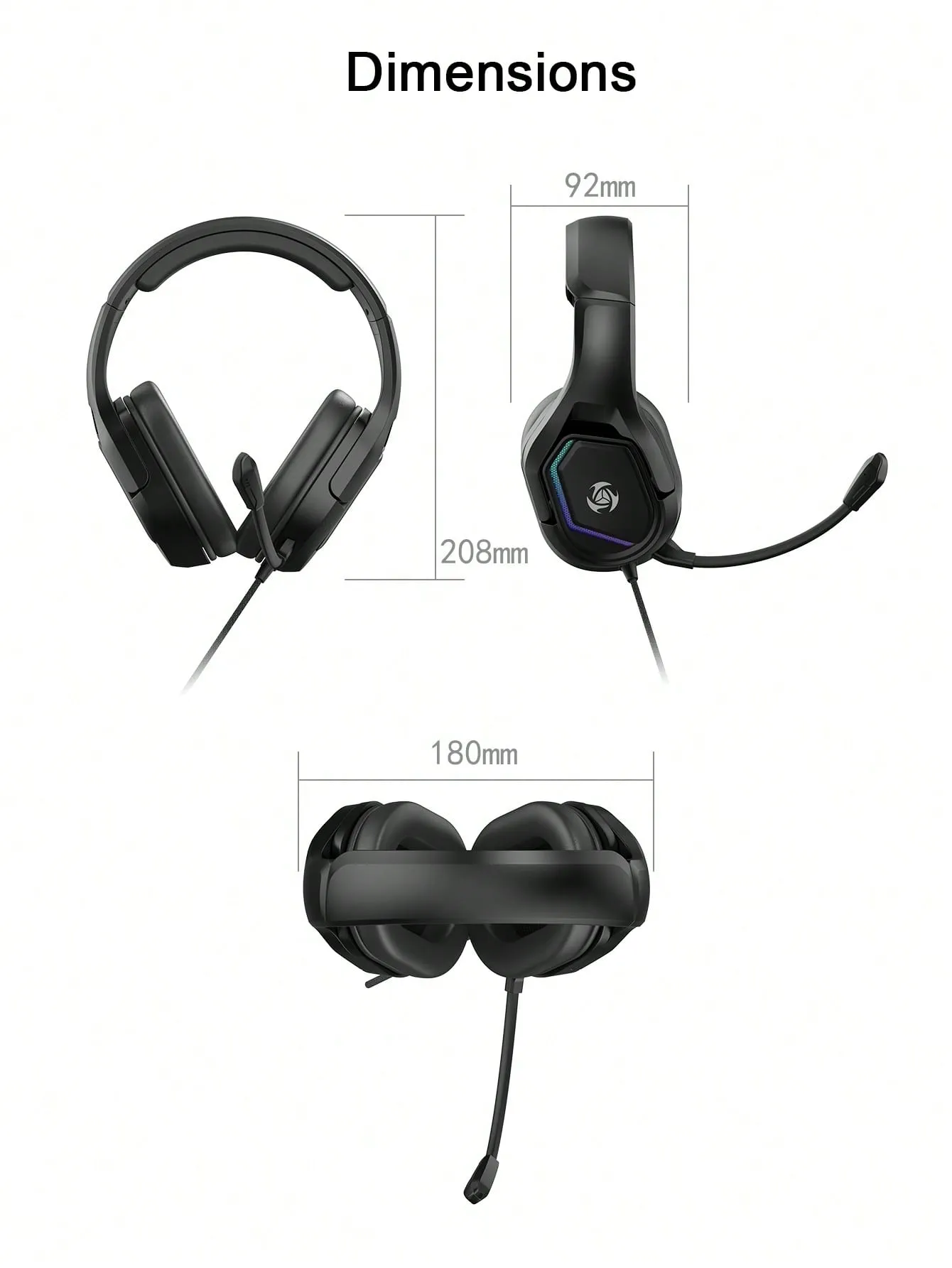 Unique Design Comfortable Headset Led Gaming Headphones