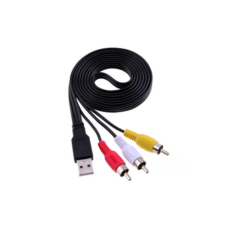 Usb Male To 3 Rca Male Audio Converter Adapter Se-C14