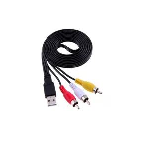 Usb Male To 3 Rca Male Audio Converter Adapter Se-C14