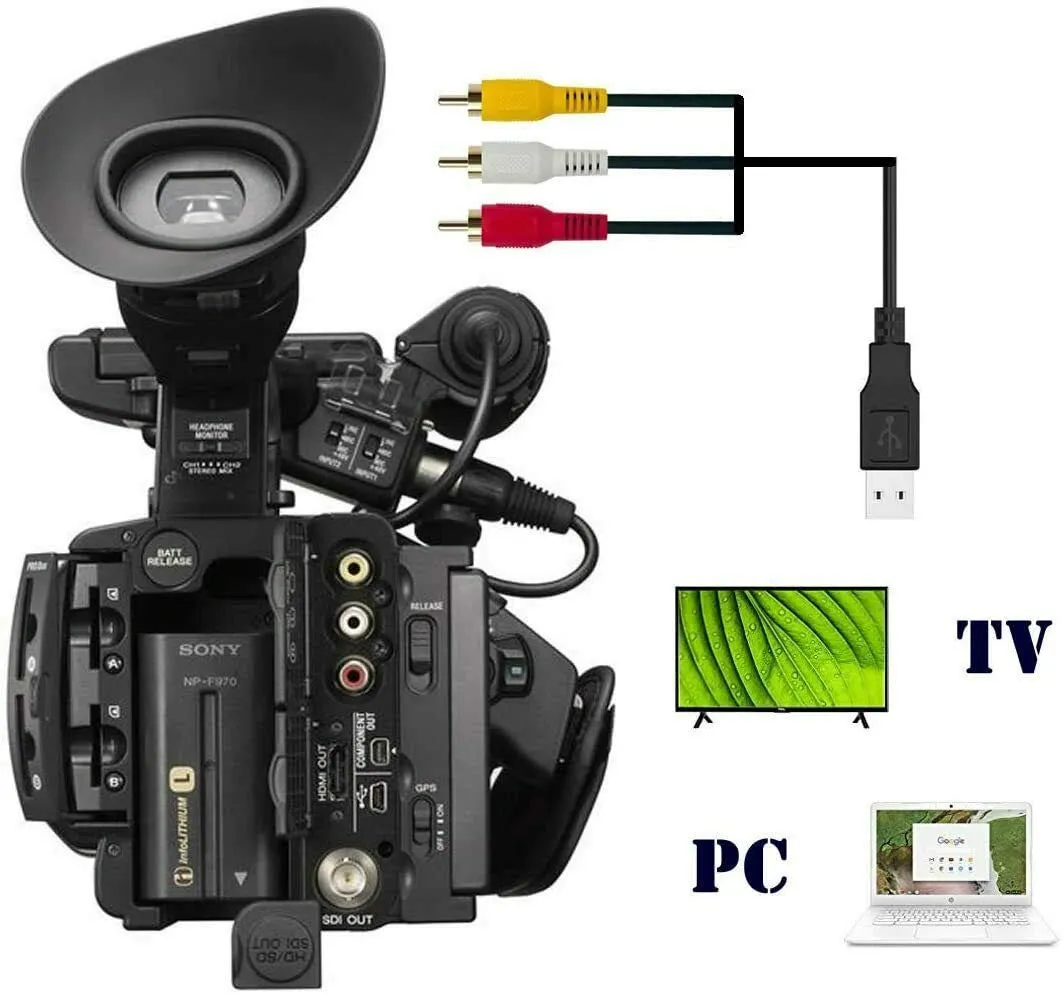 Usb Male To 3 Rca Male Audio Converter Adapter Se-C14