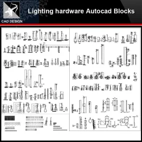 ★【Various of Lighting hardware Autocad Blocks】-All kinds of Lighting Autocad Blocks Collection