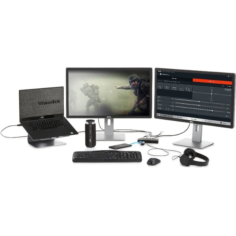 VisionTek VT1000 Dual Display Universal USB 3.0 Docking Station