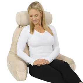 Vive Health Upright Reading Pillow with Cup Holder & Pockets