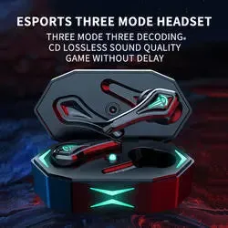 Wireless Binaural Gaming Bluetooth Headset TWS-A10 with Noise Reduction and Multi-Point Connection