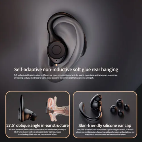 Wireless Bluetooth 5.3 TWS Earbuds with Ear Hooks