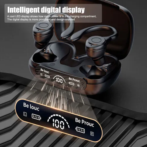 Wireless Bluetooth 5.3 TWS Earbuds with Ear Hooks