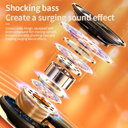 Wireless Bluetooth 5.3 TWS Earbuds with Ear Hooks