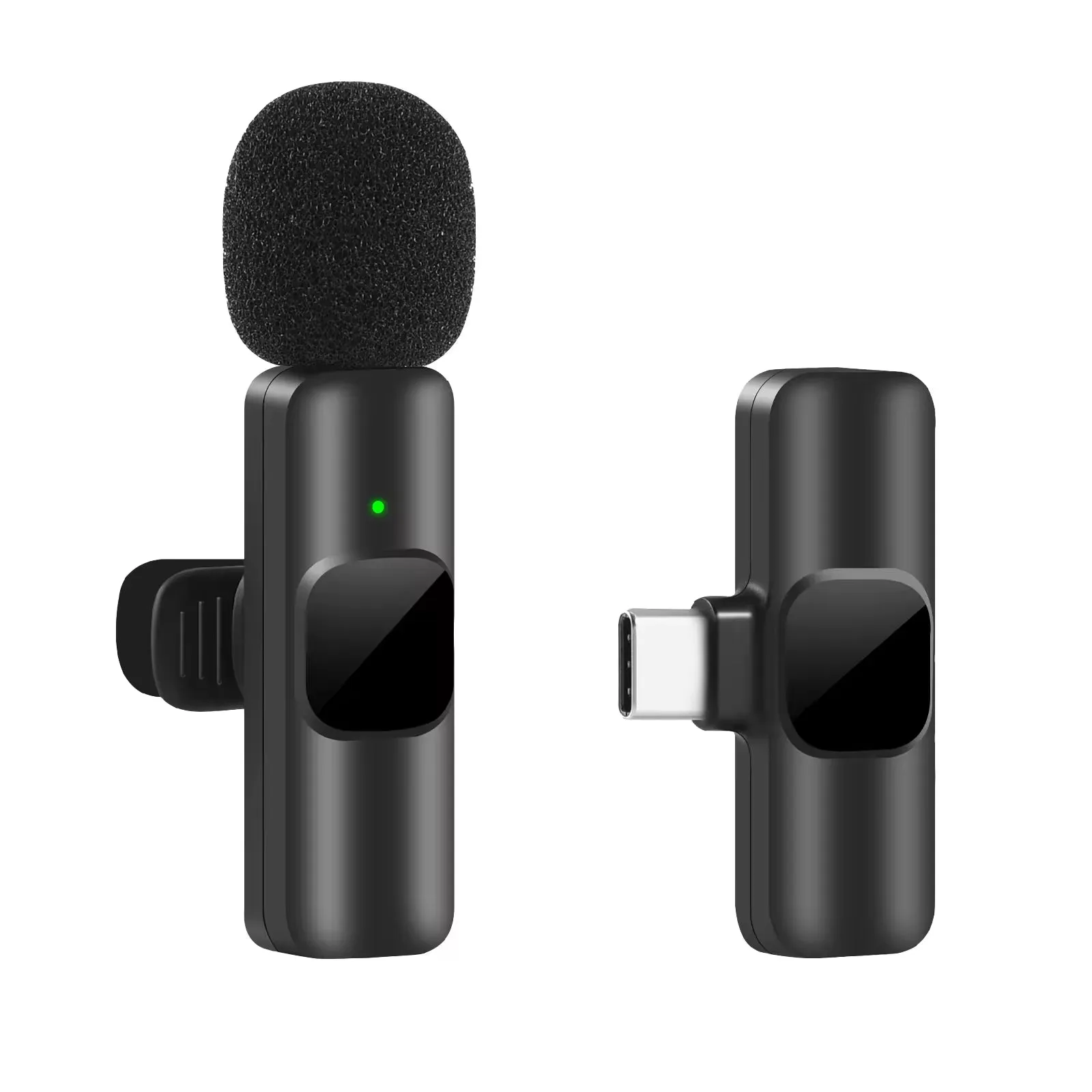 Wireless Lavalier Microphone for Portable Audio and Video Recording - Compatible with iPhone and Android for Live Broadcasting and Gaming