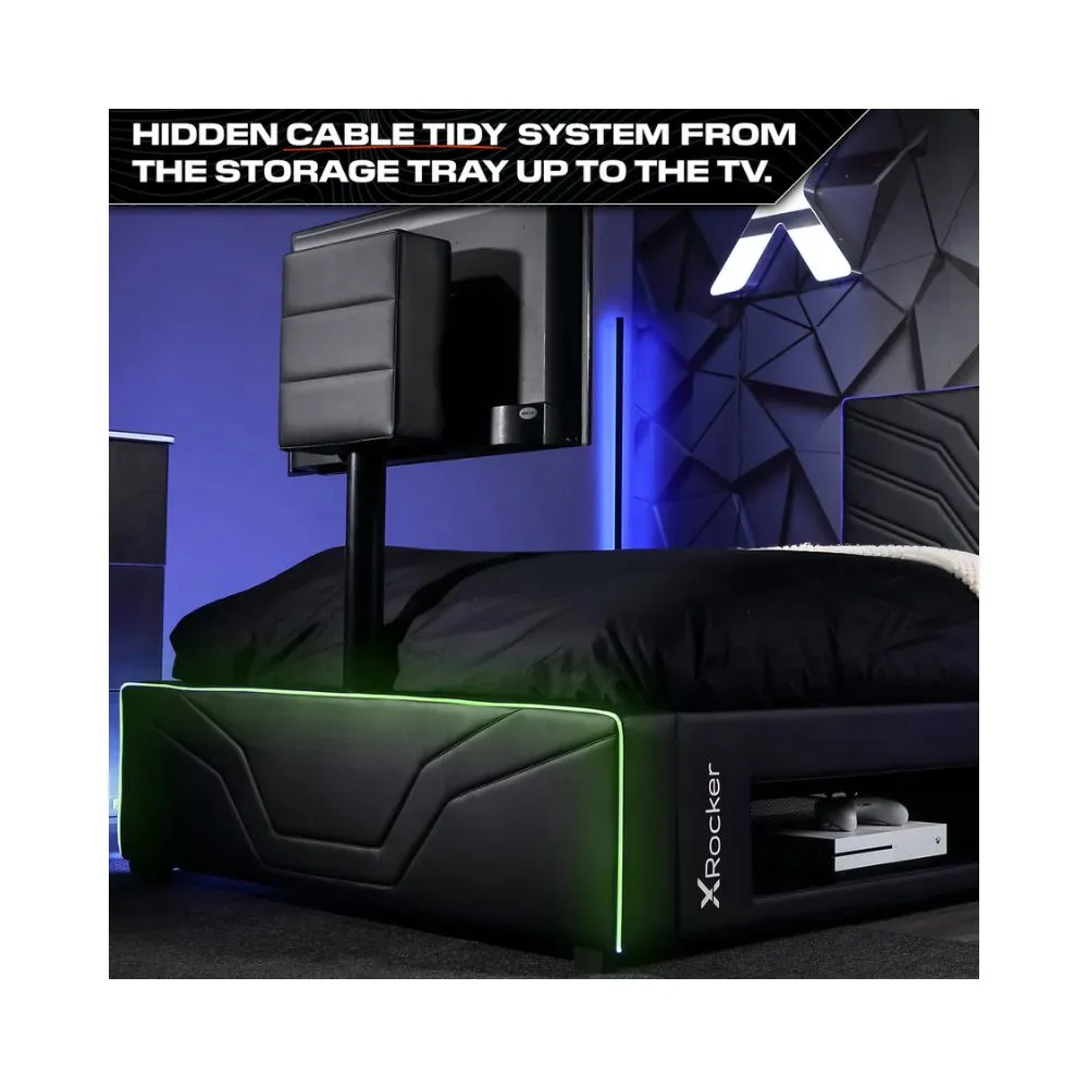 X Rocker Oracle eSports Neo Fibre RGB TV Gaming Bed