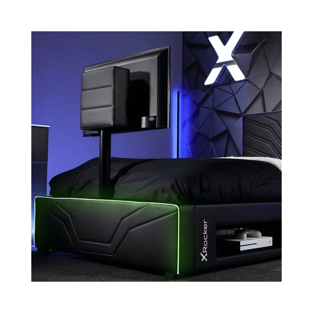 X Rocker Oracle eSports Neo Fibre RGB TV Gaming Bed