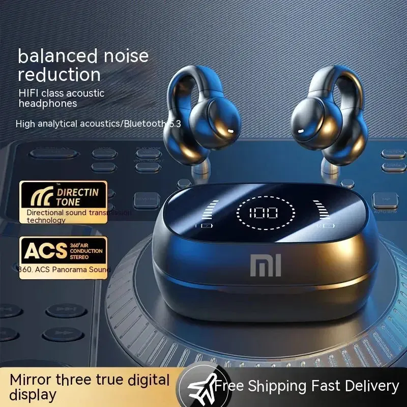 Xiaomi M47 Bluetooth 5.3 Headphones Bone Conduction Earphones Noise Canceling Sport Headset  Hifi Stereo Sound Gaming Headset