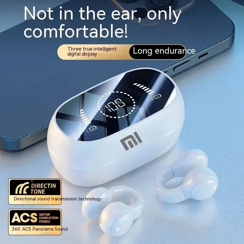 Xiaomi M47 Bluetooth 5.3 Headphones Bone Conduction Earphones Noise Canceling Sport Headset  Hifi Stereo Sound Gaming Headset