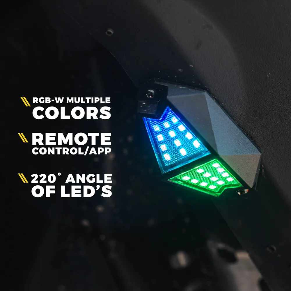 Xprite Multi-Color LED RGB   Pure White Rock Lights